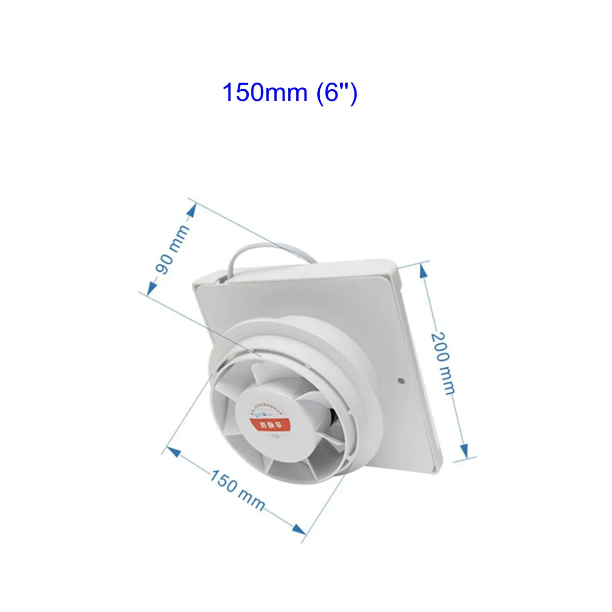Home Bathroom Vent - สำหรับห้องครัวห้องน้ำผนังหน้าต่างพัดลมระบายอากาศ 6 นิ้ว 150 มม. พัดลมดูดอากาศ