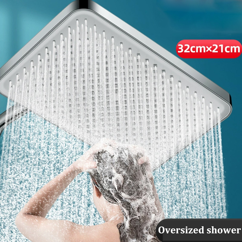 Home Outlet Bathroom - 13 นิ้วขนาดใหญ่ Outlet น้ําแรงดันสูงหัวฝักบัวเครื่องทําน้ําอุ่นขนาดใหญ่แผงสเปรย์ด้านบนบ้านอุปกรณ์ห้องน้ํา
