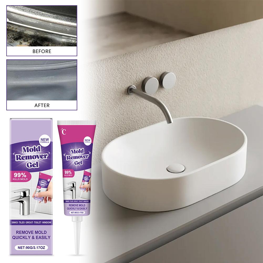 Home Bathroom Cleaning Solution - เจลทำความสะอาดอเนกประสงค์สำหรับกระเบื้องผนัง ยาแนว ซีลแลนท์ อ่างล้างหน้าในห้องน้ำและห้องครัว น้ำยาขจัดคราบทำความสะอาดบ้าน