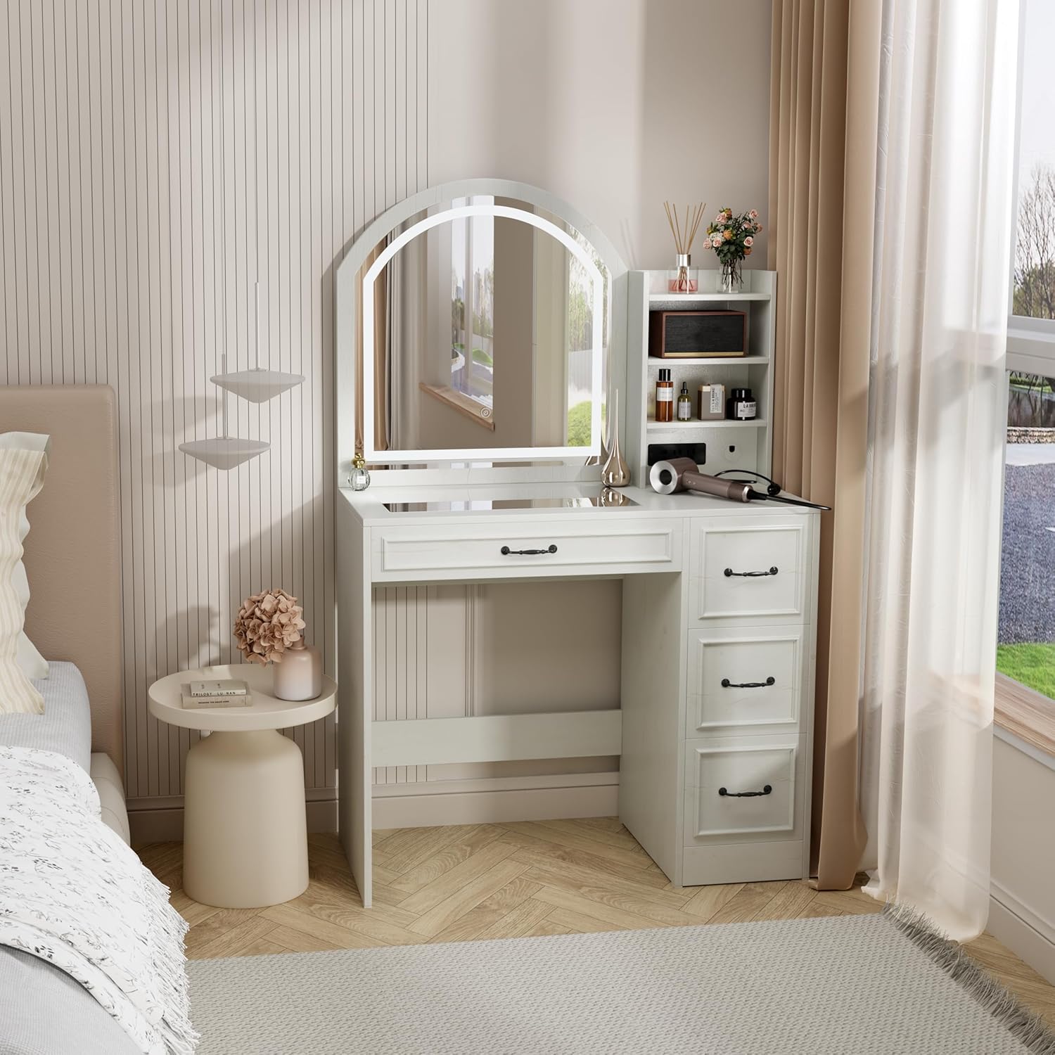โต๊ะเครื่องแป้งสไตล์โมเดิร์นพร - Home Outlet Bathroom Mirrors บทวิจารณ์และราคา