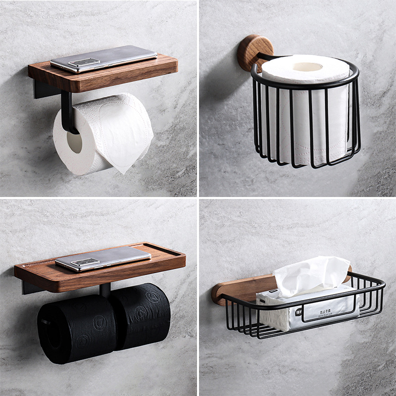 ที่ใส่กระดาษทิชชูไม้เนื้อแข็ง  - Home Bathroom Paper Towel Dispenser บทวิจารณ์และราคา