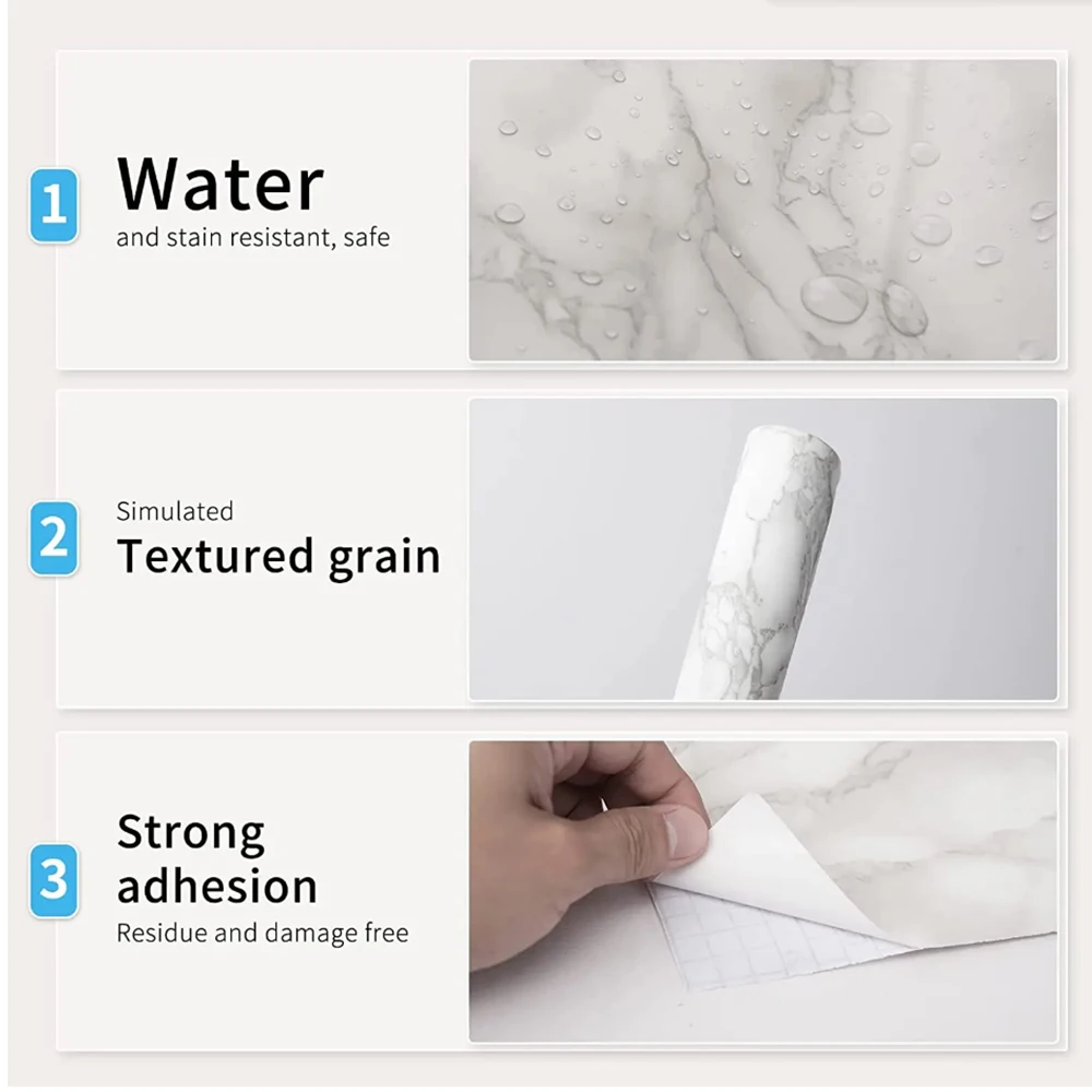 สติกเกอร์ติดผนังกันน้ำพีวีซี s - Home Bathroom Wallpaper บทวิจารณ์และราคา
