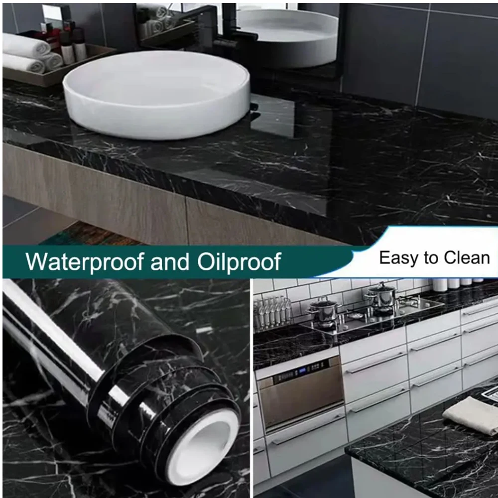 สติกเกอร์ติดผนังกันน้ำพีวีซี s - Home Bathroom Wallpaper บทวิจารณ์และราคา