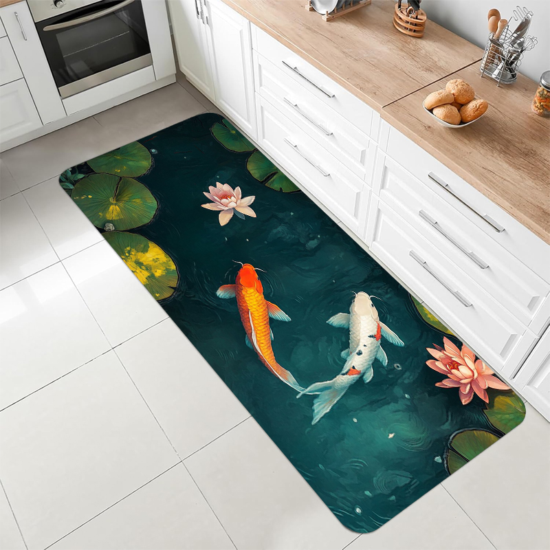 พรมลายปลาปะการังใต้น้ำ ทิวทัศน - Home Bathroom Scene บทวิจารณ์และราคา