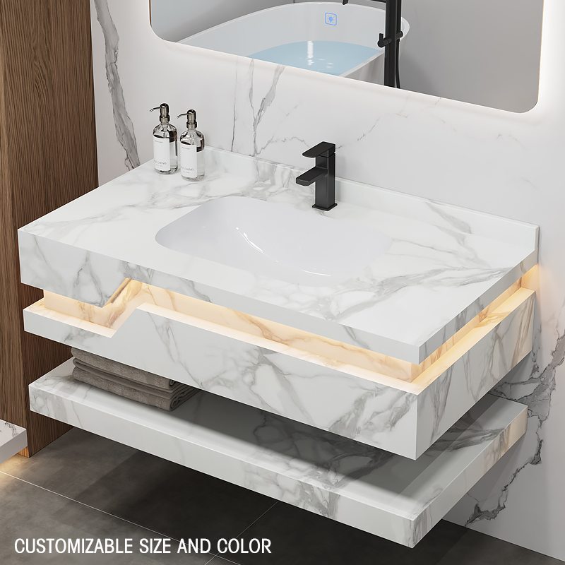 ตู้ห้องน้ำขายส่ง ตู้ห้องน้ำติด - Home Living Bathroom Vanity บทวิจารณ์และราคา