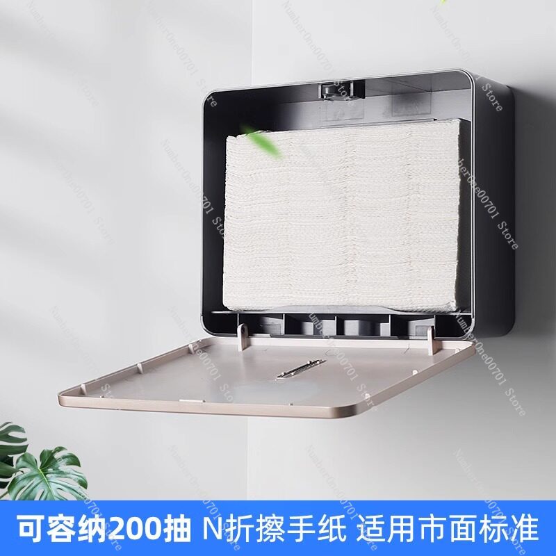 กล่องใส่กระดาษเช็ดมือแบบติดผนั - Home Bathroom Paper Towel Dispenser บทวิจารณ์และราคา