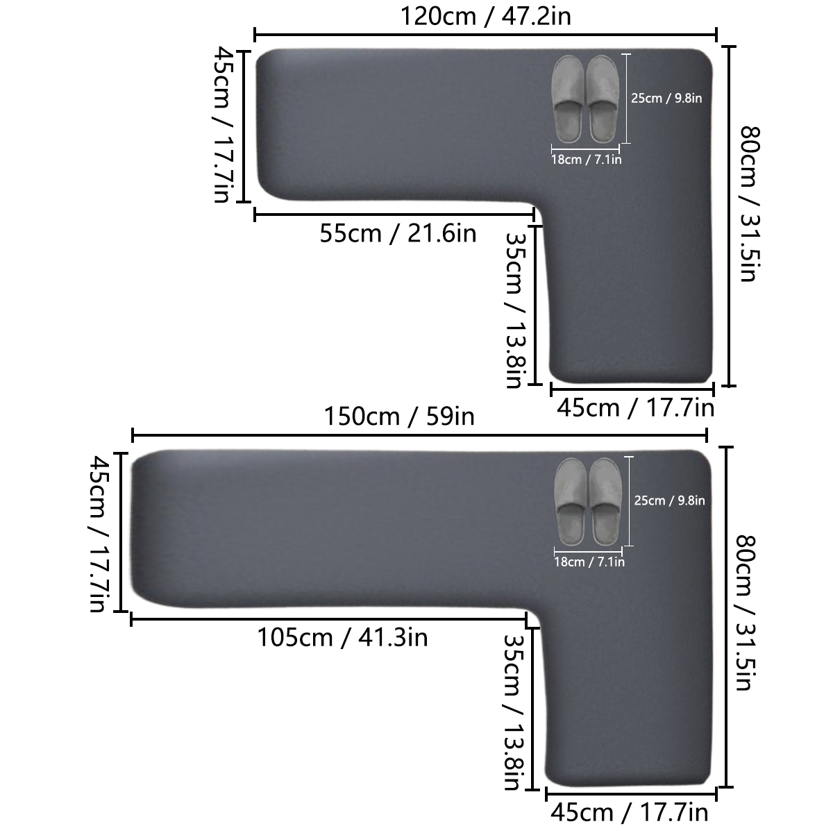 เสื่อปูพื้นเข้ามุมหนาเรียบง่าย - Home Bathroom Rugs บทวิจารณ์และราคา
