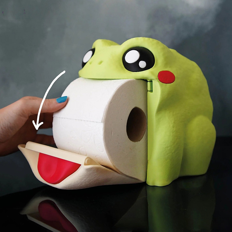 กล่องกระดาษทิชชูรูปกบตลก กล่อง - Home Bathroom Paper Towel Dispenser บทวิจารณ์และราคา