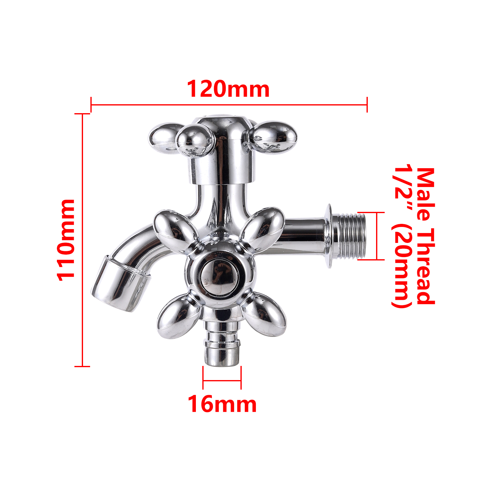 ก๊อกน้ำแบบควบคุมคู่ขนาด 1/2 นิ - Home Outlet Bathroom บทวิจารณ์และราคา
