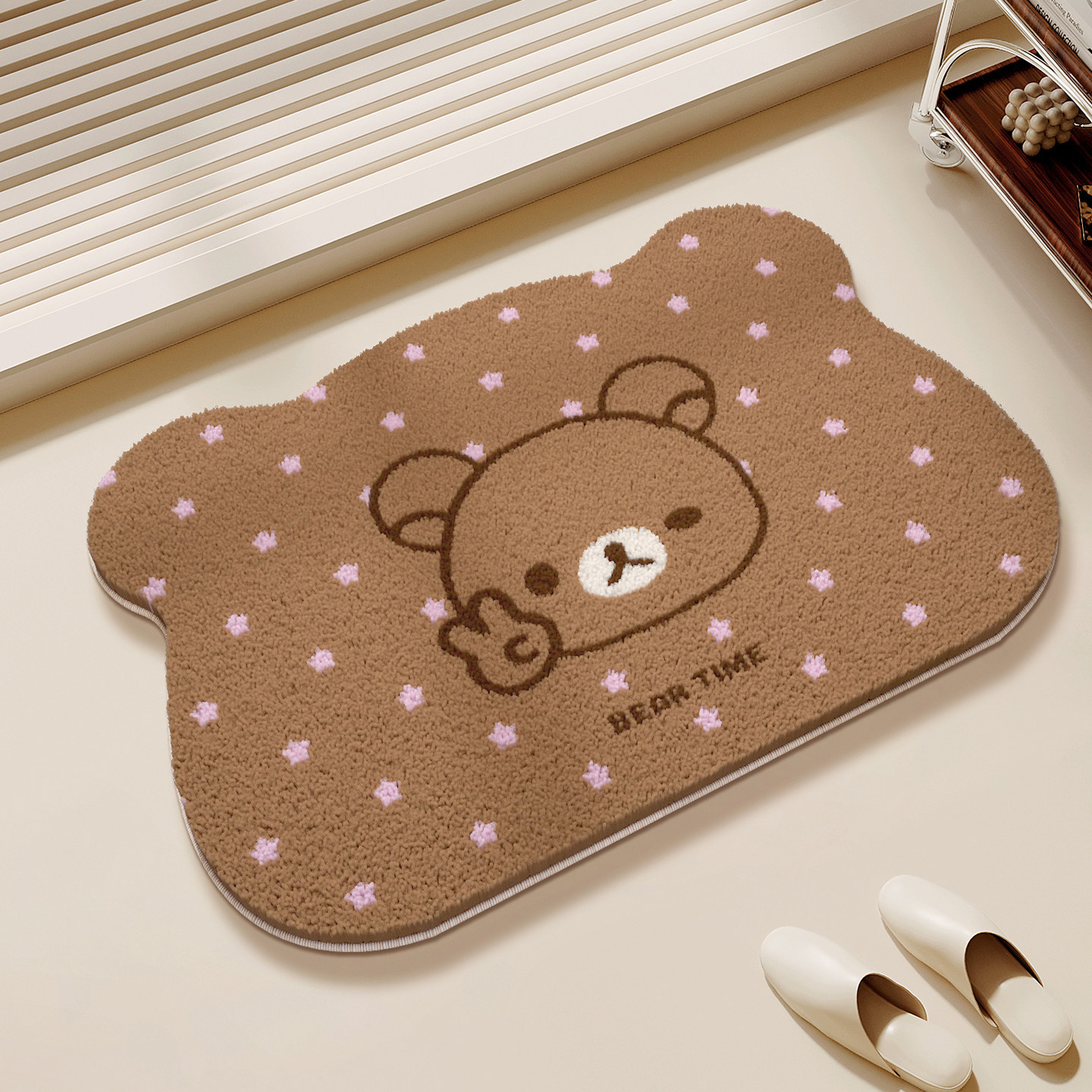 พรมปูพื้นรูปหมีริลัคคุมะจากญี่ - Home Bathroom Rugs บทวิจารณ์และราคา